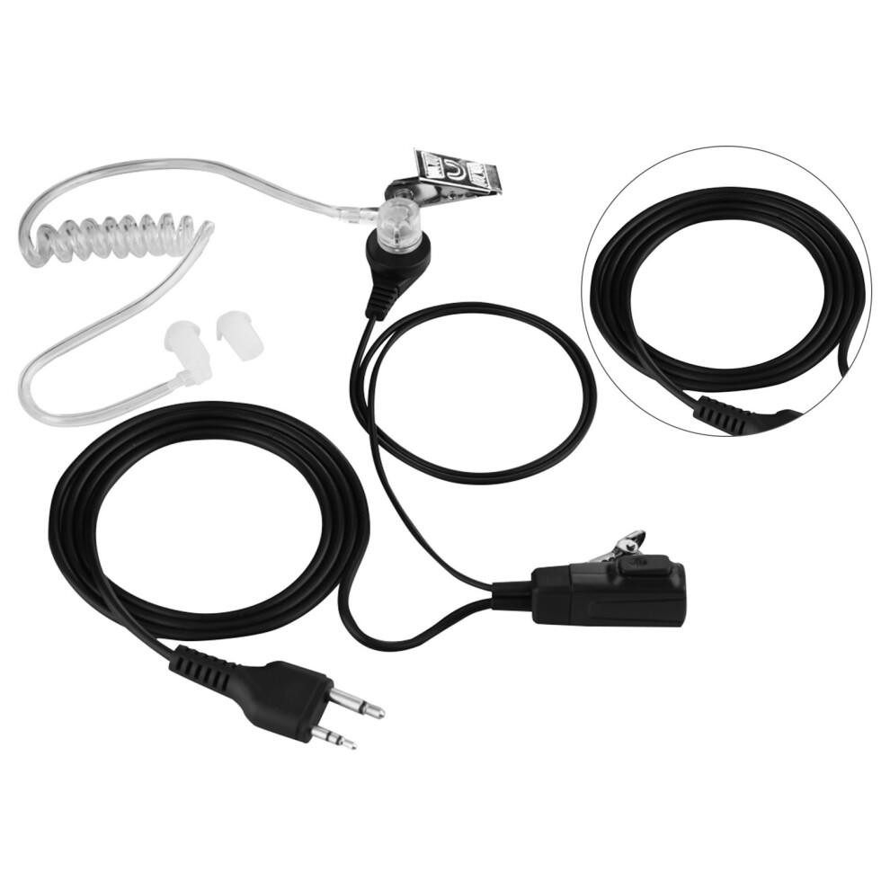 Air Transparent Tube Earbud Earpiece Heatset Mic For Midland Walkie Talkie Radio Headset 8121324265653