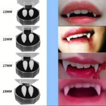Crocs de vampire blancs, déguisement effrayant, dentier de zombie, accessoires de déguisement, farces, accessoires de fête, Halloween