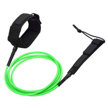 Surfboard Foot Rope Paddle-board Straight Rope TPU Traction Rope 10' 7.0MM Foot Rope SUP Swivel Retractable Rope Safety Rope Green