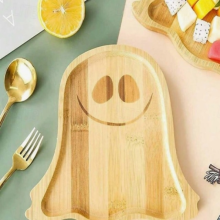 Plateau fantĂ´me d'Halloween Assiette citrouille Assiette en forme de fantĂ´me d'Halloween Plateau citrouille en bois fait Ă la main Plateau Ă from