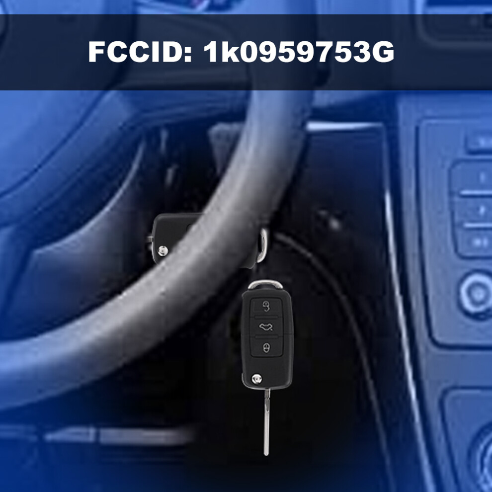 3-Button Car Remote Control Key Fob 433Mhz Id48 Chip For Seat Skoda 1K0959753g 9381324266381