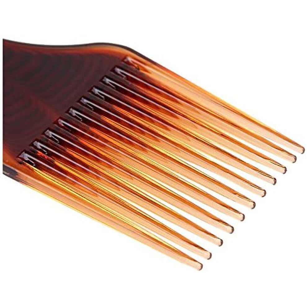 Unisex Afro Hair Comb Plastic Fork Insert Curly Hair Brush Wide Teeth Anti Static Massage Hairdressing