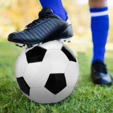 Fußball Größe 4 Klassischer Schwarz-Weiß Trainingsball Langlebige Ausrüstung