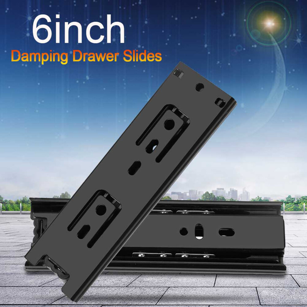 2Pcs Mini Short Drawer Slides Furniture Guide Rail Full Extension Kitchen Cupboard Hardware 6In 5061324271106