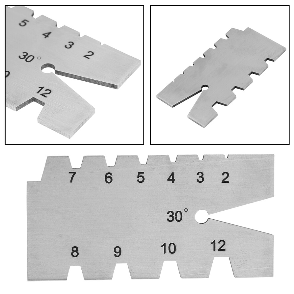 1Pc Stainless Steel Screw Thread Gauge 30 Degree Grinding Gage Inspection Tool 9341324270931