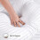 6 Pack Luxury Hotel Quality JUMBO Extra Filled Neck Spine Support Stripe Pillows 2