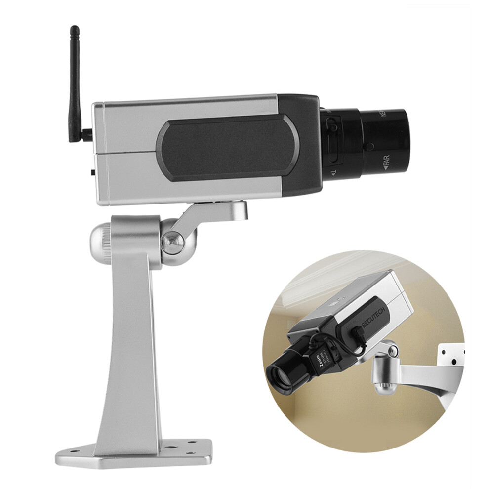 Bullet Dummy Fake Surveillance Security Camera Auto Movement Dummy Camera For Indoor & Outdoor 6951324271833