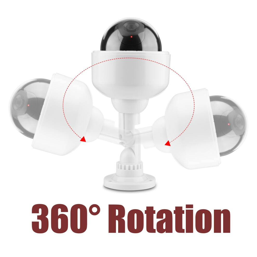 Dummy Security Camera Dome Shape Blinking Fake Security Camera 360 Rotation Camera 3281324271827