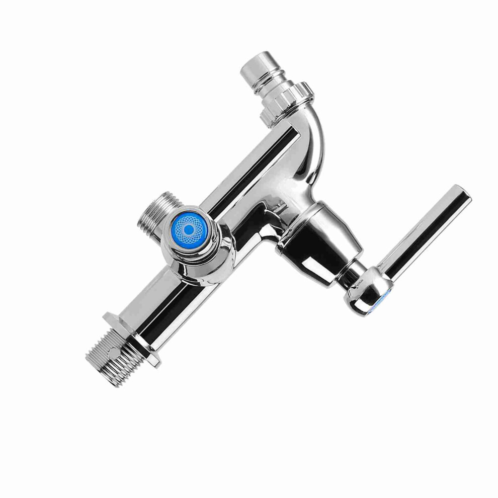 Electroplating Plastic Washing Machine Cold Water Faucet Sink Basin Water Tap With Double Spout & Straight Handle G1/2 3161324272843