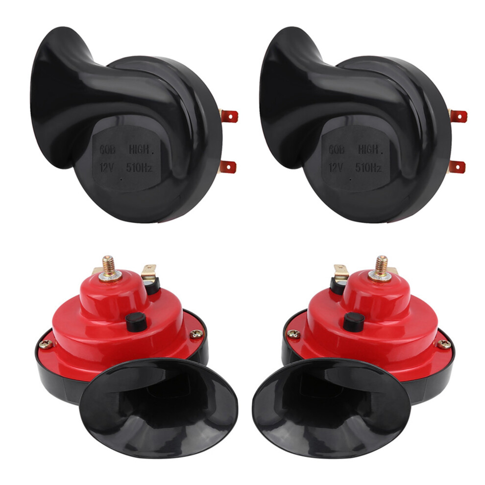 Pair Of Dual Tone Loud Car Snail Air Horn 12V 135Db Universal For Truck Car Boat Bike 7891324273644