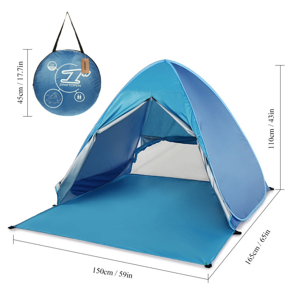 Automatic Instant Pop Up Beach Tent Lightweight UV Protection Sun Shelter Tent Cabana