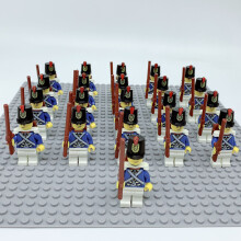 21pcs Imperial Navy Fleet Governor Medieval Pirate Building Blocks Figure Assembly Toys