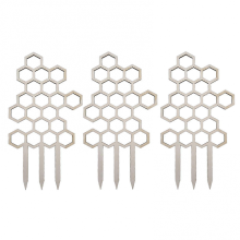Lot de 3 treillis pour plantes en pot, support de support en bois pour plantes grimpantes, compatible avec le balcon de jardin extérieur