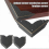 Lot de 12 protections d'angle en métal vintage pour meubles 5