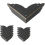 Lot de 12 protections d'angle en métal vintage pour meubles 1