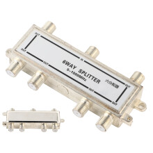 6-Port Koaxialkabel-Aufteiler 5-1000 MHz CATV TV-Antennensignal-Splitter