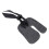 Leder-Fingerkettenschutz für Bogenschießen, Schwarz, 7,7 cm 7