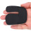Leder-Fingerkettenschutz für Bogenschießen, Schwarz, 7,7 cm 6