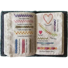 Livre de points de broderie créatifs, livre de points de broderie, instructions de broderie pour les passionnés de couture, carnet de points