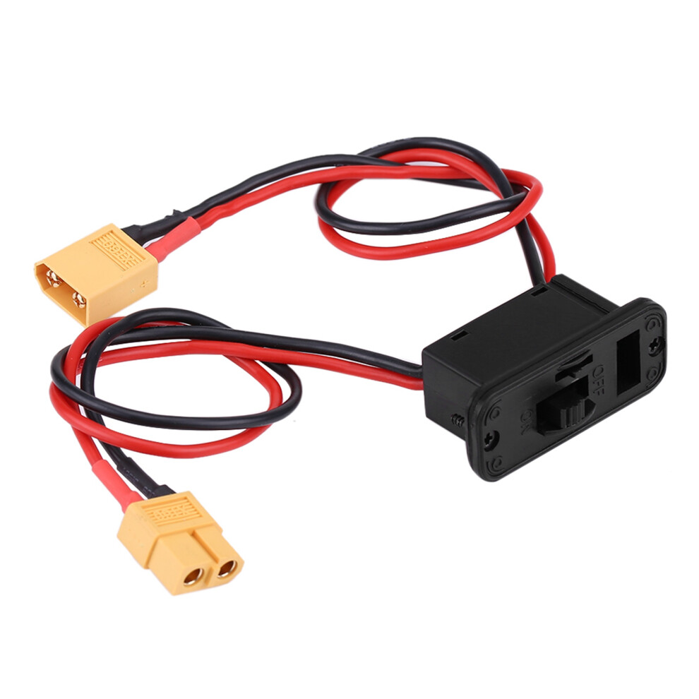 1Pc Heavy Duty Large Current Rc Airplane Model Switch Battery On/Off Connector Lead 4661324279372