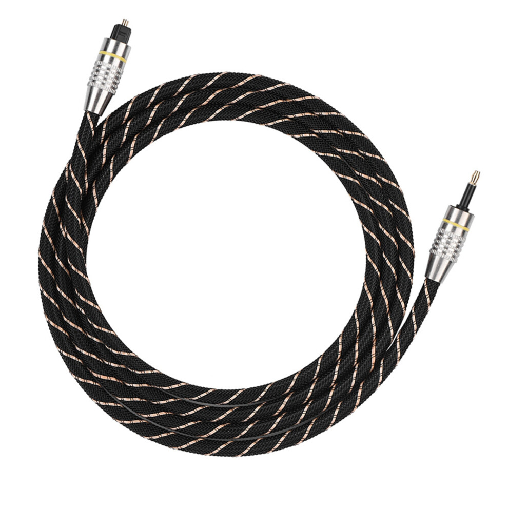 Toslink To Mini Plug 3.5Mm Optical Fiber Digital Audio Cable Spdif Plated Connector 1.5M Gold 4971324280200
