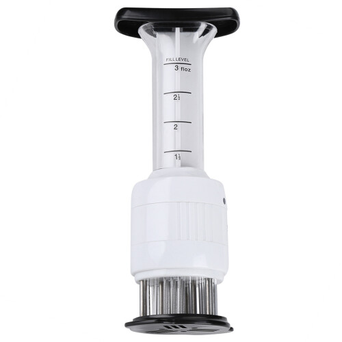Meat Marinade Tenderizer Needle Injector Steaks Flavor Syringe Cook Kitchen Tool