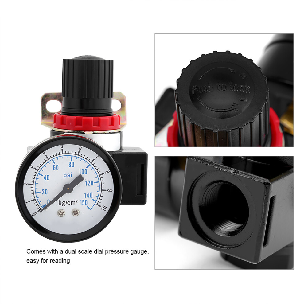 Br3000 G3/8'' Air Control Compressor Pressure Regulating Regulator Valve With Gauge 4201324281021