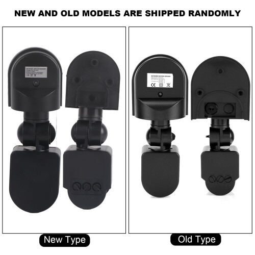 -240V Adjustable PIR Body Motion Infrared Sensor Detector Light Bulb Switch (Black) 2