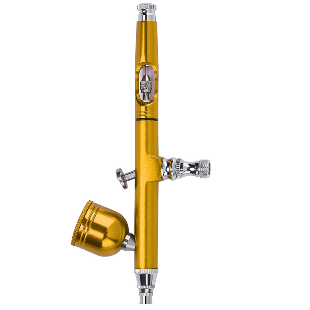 Gold 0.3Mm Gravity Feed Airbrush Gun Spray Gun Art Tattoo Paint Nail Cake Decoration Tools 9341324281777