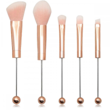 Juego de 5 pinceles de maquillaje con cuentas de silicona para manualidades, compatible con manualidades.
