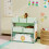 (Green) AIYAPLAY 3-Tier Kids Storage Shelf with 6 Removable Fabric Boxes 8