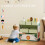 (Green) AIYAPLAY 3-Tier Kids Storage Shelf with 6 Removable Fabric Boxes 6