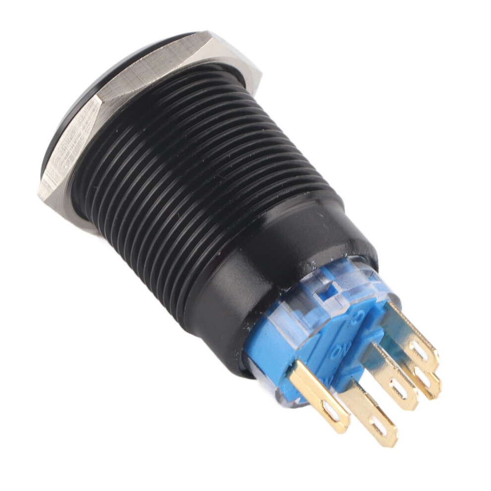 12V Waterproof Car Engine Start Push Button Switch Ignition Starter Zinc Aluminium Alloy Black 3271324283531