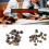 20pcs Flat Head Copper Brass Screws Nuts Nails Rivets Leather Cap Accessory (8mm) 5