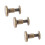 20pcs Flat Head Copper Brass Screws Nuts Nails Rivets Leather Cap Accessory (8mm) 14