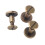 20pcs Flat Head Copper Brass Screws Nuts Nails Rivets Leather Cap Accessory (8mm) 16