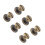 20pcs Flat Head Copper Brass Screws Nuts Nails Rivets Leather Cap Accessory (5mm) 1