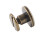 20pcs Flat Head Copper Brass Screws Nuts Nails Rivets Leather Cap Accessory (5mm) 16