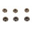 20pcs Flat Head Copper Brass Screws Nuts Nails Rivets Leather Cap Accessory (5mm) 13