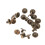 20pcs Flat Head Copper Brass Screws Nuts Nails Rivets Leather Cap Accessory (5mm) 11