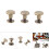 20pcs Flat Head Copper Brass Screws Nuts Nails Rivets Leather Cap Accessory (6.5mm) 15