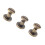 20pcs Flat Head Copper Brass Screws Nuts Nails Rivets Leather Cap Accessory (6.5mm) 16