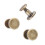 20pcs Flat Head Copper Brass Screws Nuts Nails Rivets Leather Cap Accessory (6.5mm) 8