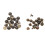 20pcs Flat Head Copper Brass Screws Nuts Nails Rivets Leather Cap Accessory (6.5mm) 2