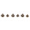 20pcs Flat Head Copper Brass Screws Nuts Nails Rivets Leather Cap Accessory (6.5mm) 13