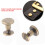20pcs Flat Head Copper Brass Screws Nuts Nails Rivets Leather Cap Accessory (6.5mm) 12