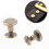 20pcs Flat Head Copper Brass Screws Nuts Nails Rivets Leather Cap Accessory (6.5mm) 14