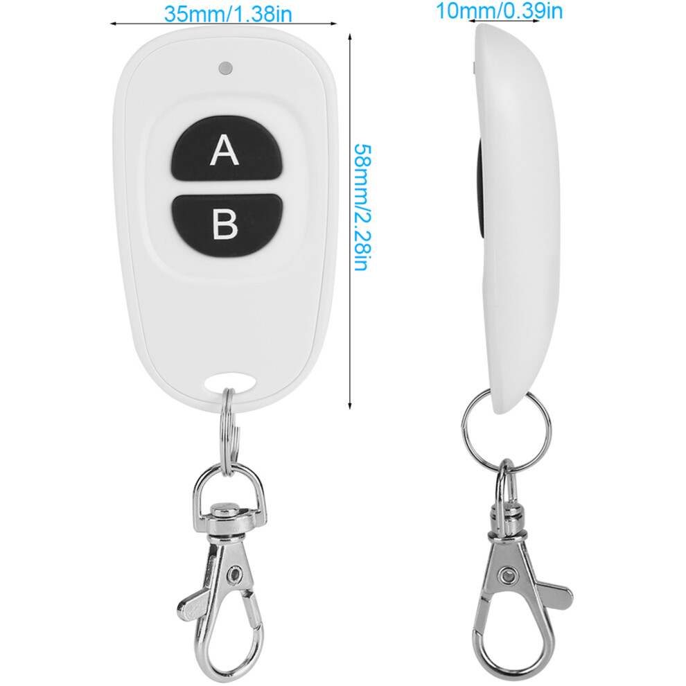 433Mhz Ev1527 1~4 Channel Rf Wireless Remote Control Transmitter For Easy Control 2 Buttons 5091324284189
