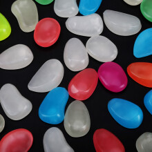 50 Stück Leuchtende Steine für Aquarium-Dekoration, 2-3cm bunte Steine