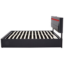 Upholstered bed 180 x 200 cm, Super King Size Bed-6ft,with USB port